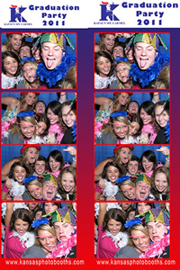 Photo booth picture showing larger group